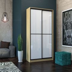 Шкаф-купе Лофт 1200 Шк12-60 (Дуб Сонома) в Александровском - alexsandrovskoe.mebel24.online | фото 11