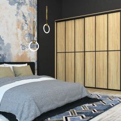 Шкаф-купе Лофт 2400 Шк24-60 (Дуб Сонома) в Александровском - alexsandrovskoe.mebel24.online | фото
