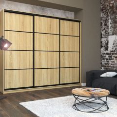 Шкаф-купе Лофт 3000 Шк30-47 (Дуб Сонома) в Александровском - alexsandrovskoe.mebel24.online | фото 7