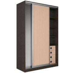 Шкаф-купе Рене 1500 вариант 1 (ЛДСП/ЛДСП) в Александровском - alexsandrovskoe.mebel24.online | фото 2