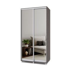 РОЛАНД Шкаф-купе с зеркалами Анкор темный (450*1100) Р413 в Александровском - alexsandrovskoe.mebel24.online | фото 2