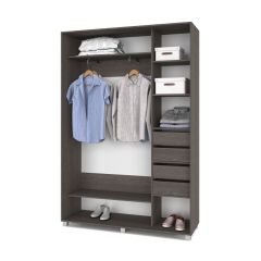 РОЛАНД Шкаф-купе с зеркалами Анкор темный (450*1100) Р413 в Александровском - alexsandrovskoe.mebel24.online | фото 5