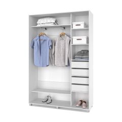 РОЛАНД Шкаф-купе с зеркалом Анкор светлый (450*1200) Р422 в Александровском - alexsandrovskoe.mebel24.online | фото 4