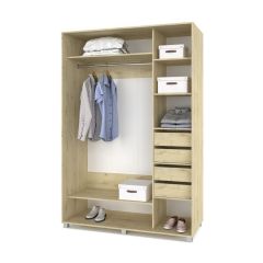 РОЛАНД Шкаф-купе с зеркалами Ирландский дуб (600*1500) Р653 в Александровском - alexsandrovskoe.mebel24.online | фото 4