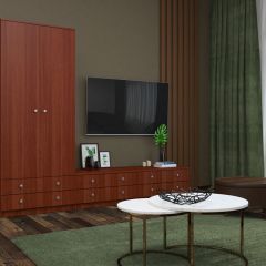 Шкаф Нина (М6) Итальянский орех в Александровском - alexsandrovskoe.mebel24.online | фото