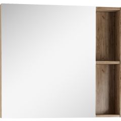 Шкаф-зеркало Craft 80 левый/правый Домино (DCr2204HZ) в Александровском - alexsandrovskoe.mebel24.online | фото