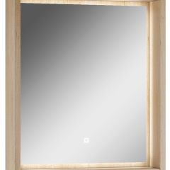 Шкаф-зеркало Nice 60 с подсветкой Домино (DN4706HZ) в Александровском - alexsandrovskoe.mebel24.online | фото 1