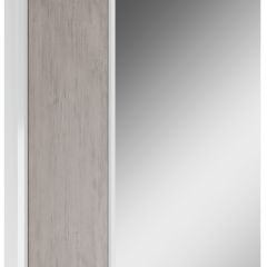 Шкаф-зеркало Uno 60 Дуб серый левый/правый Домино (DU1503HZ) в Александровском - alexsandrovskoe.mebel24.online | фото 2