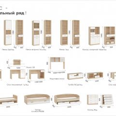 Система Стелс Шкаф 4дв Дуб сонома/Белый в Александровском - alexsandrovskoe.mebel24.online | фото