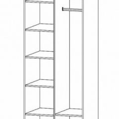 ГАММА Спальный гарнитур (модульный) дуб вотан в Александровском - alexsandrovskoe.mebel24.online | фото 10