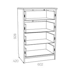 НМ 040.38 Х Комод "Оливия" в Александровском - alexsandrovskoe.mebel24.online | фото 3