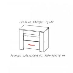 КВАДРО-2 Спальный гарнитур (модульный) в Александровском - alexsandrovskoe.mebel24.online | фото 4