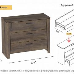 Спальный гарнитур  Мальта (Таксония) в Александровском - alexsandrovskoe.mebel24.online | фото 5