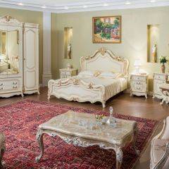 Спальный гарнитур Мона Лиза (крем) в Александровском - alexsandrovskoe.mebel24.online | фото