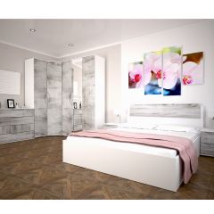 Спальный гарнитур Сорренто EVO (модульный) в Александровском - alexsandrovskoe.mebel24.online | фото 3