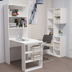 Стеллаж Элемент-1 (белый) в Александровском - alexsandrovskoe.mebel24.online | фото 4