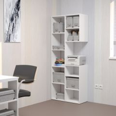 Стеллаж Элемент-2 (белый) в Александровском - alexsandrovskoe.mebel24.online | фото 3