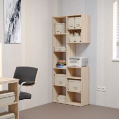 Стеллаж Элемент-2 (дуб сонома) в Александровском - alexsandrovskoe.mebel24.online | фото 3