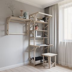 Стеллаж+стол Конструктор Арт.СRСт1-1 в Александровском - alexsandrovskoe.mebel24.online | фото 6
