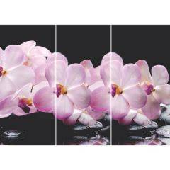 Стол Бостон-3 (Розовая Орхидея) 1100/1420*700, опора Брифинг в Александровском - alexsandrovskoe.mebel24.online | фото 2