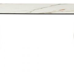 Стол BRONTE 220 KL-188 Контрастный мрамор матовый, итальянская керамика/ Шампань, ®DISAUR в Александровском - alexsandrovskoe.mebel24.online | фото 2