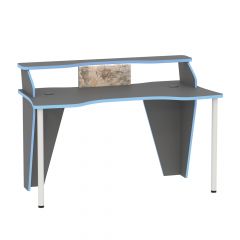 Стол компьютерный 12.61 Индиго в Александровском - alexsandrovskoe.mebel24.online | фото