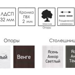 Стол раскладной Ялта-2 (опоры массив резной) в Александровском - alexsandrovskoe.mebel24.online | фото 4