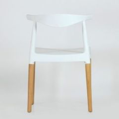 Стул Barneo N-219 Elbow интерьерный кухонный белый в Александровском - alexsandrovskoe.mebel24.online | фото 2