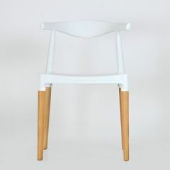 Стул Barneo N-219 Elbow интерьерный кухонный белый в Александровском - alexsandrovskoe.mebel24.online | фото 3
