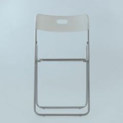 Стул Barneo N-299 Fold металлокаркас белый в Александровском - alexsandrovskoe.mebel24.online | фото 3