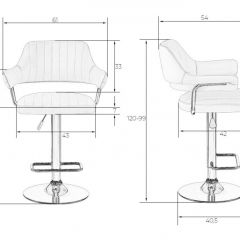 Стул барный DOBRIN CHARLY LM-5019 (красный) в Александровском - alexsandrovskoe.mebel24.online | фото 2