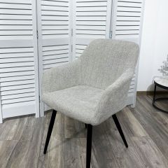 Стул BRANDY WZ2042-19 галечный серый фактурный велюр/ черный каркас М-City в Александровском - alexsandrovskoe.mebel24.online | фото 5