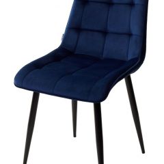 Стул CHIC BLUVEL-86 NAVY BLUE / черный каркас М-City в Александровском - alexsandrovskoe.mebel24.online | фото