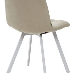 Стул CHILLI SQUARE UF860-01B бежевый, ткань/ белый каркас М-City в Александровском - alexsandrovskoe.mebel24.online | фото 2