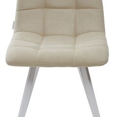Стул CHILLI SQUARE UF860-01B бежевый, ткань/ белый каркас М-City в Александровском - alexsandrovskoe.mebel24.online | фото 3