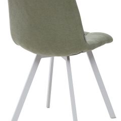 Стул CHILLI SQUARE UF860-11B мятный, ткань/ белый каркас М-City в Александровском - alexsandrovskoe.mebel24.online | фото 2