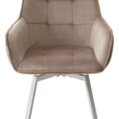 Стул MAVERICK 360 град. поворот. BLUVEL-40 BEIGE/ белый каркас, М-City в Александровском - alexsandrovskoe.mebel24.online | фото 7