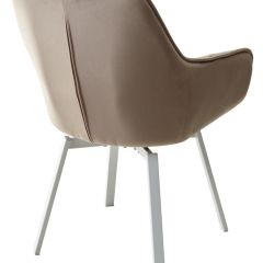 Стул MAVERICK 360 град. поворот. BLUVEL-40 BEIGE/ белый каркас, М-City в Александровском - alexsandrovskoe.mebel24.online | фото 9