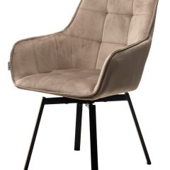 Стул MAVERICK 360 град. поворот. BLUVEL-40 BEIGE/ черный каркас, М-City в Александровском - alexsandrovskoe.mebel24.online | фото 4