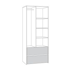 Торонто Шкаф для одежды 13.333 в Александровском - alexsandrovskoe.mebel24.online | фото 2