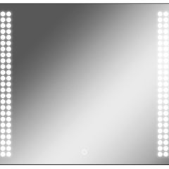 Зеркало Cosmo 90 black с подсветкой Sansa (SC1051Z) в Александровском - alexsandrovskoe.mebel24.online | фото 1