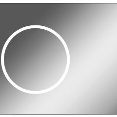 Зеркало Eclipse 90 black с подсветкой Sansa (SE1031Z) в Александровском - alexsandrovskoe.mebel24.online | фото