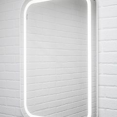 Зеркало Elis 100 white с подсветкой Sansa (SEe1045Z) в Александровском - alexsandrovskoe.mebel24.online | фото 3