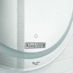 Зеркало Gia 75 white с подсветкой Sansa (SGa1044Z) в Александровском - alexsandrovskoe.mebel24.online | фото 4