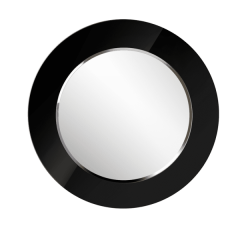 Зеркало круглое черный (РМ/02) в Александровском - alexsandrovskoe.mebel24.online | фото 1
