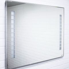 Зеркало Quadro 100 alum с подсветкой Sansa (SQ1019Z) в Александровском - alexsandrovskoe.mebel24.online | фото 2