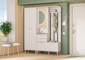 АФИНА Прихожая (модульная) кашемир серый в Александровском - alexsandrovskoe.mebel24.online | фото 1