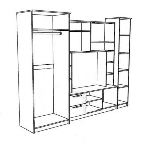 АЛЕКСАНДРА 10 Стенка в Александровском - alexsandrovskoe.mebel24.online | фото 4