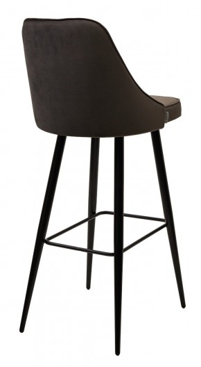 Барный стул NEPAL-BAR ГРАФИТ #14, велюр/ черный каркас (H=78cm) М-City в Александровском - alexsandrovskoe.mebel24.online | фото 2
