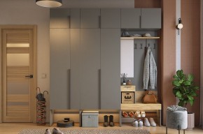 БАСКО Прихожая К10 (графит) в Александровском - alexsandrovskoe.mebel24.online | фото
